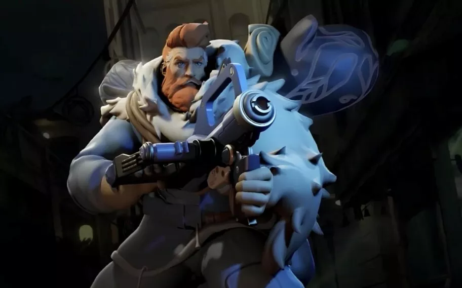 Solomon na arte oficial de apresentação do personagem de Deadlock