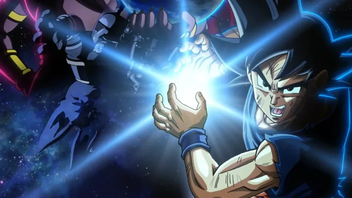 Goku enfrenta Beerus na arte promocional oficial de Dragon Ball Super: Beerus
