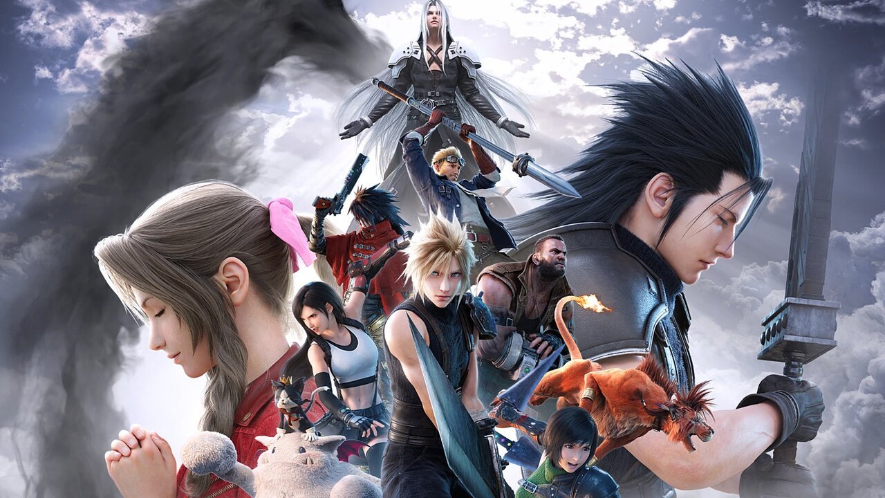 Cloud em arte promocional oficial de Final Fantasy VII Revelation
