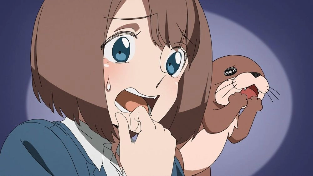 Kanako Nishino em arte promocional oficial do anime Happy Kanako’s Killer Life