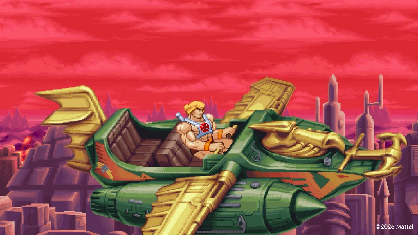 He-Man e Teela enfrentam inimigos em screenshot oficial de Dragon Pearl of Destruction