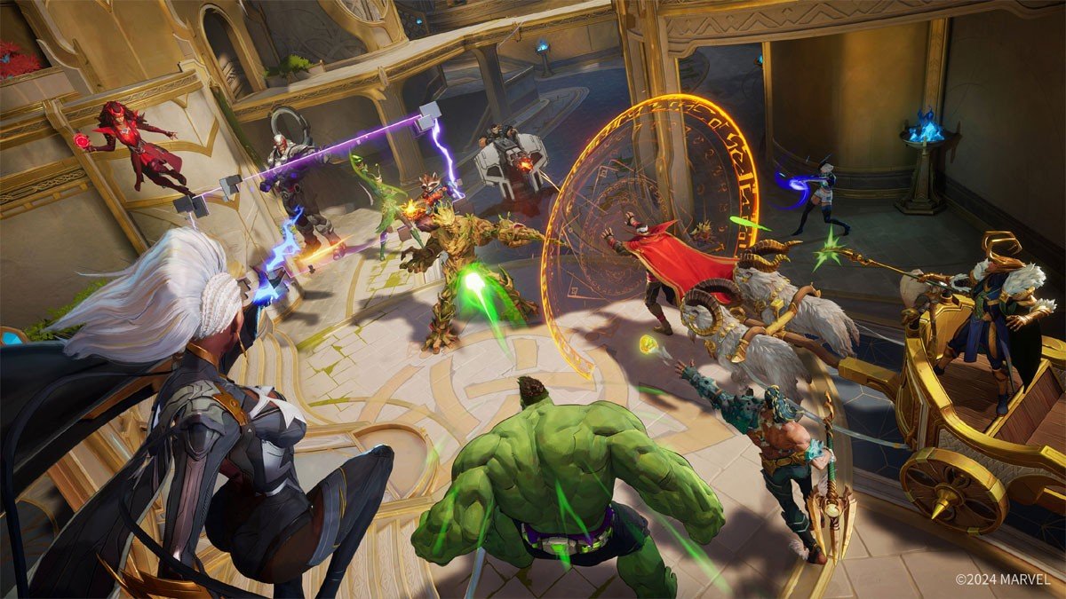Heróis de Marvel Rivals em arte promocional oficial do jogo da NetEase