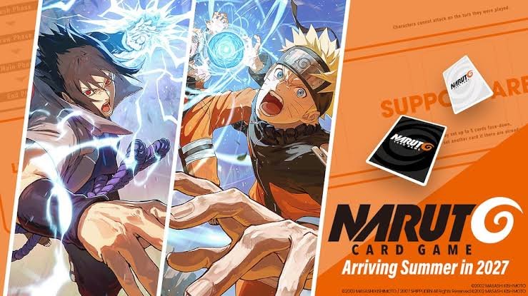 Decks oficiais de Naruto Sasuke e Gaara em Naruto Card Game