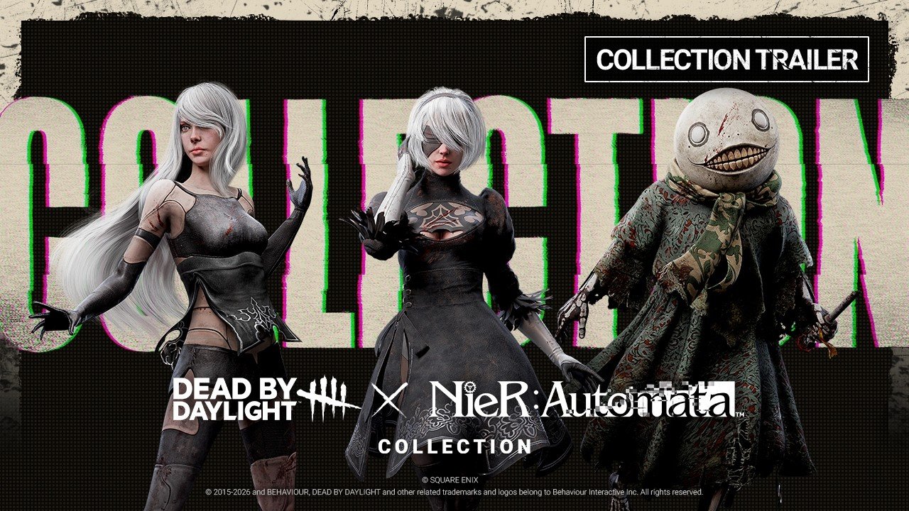 2B e A2 nos trajes oficiais da coleção de NieR em Dead by Daylight