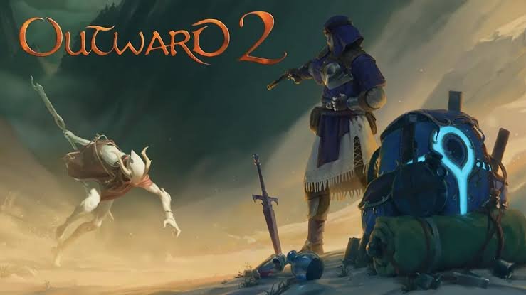 Aventureiro em uma paisagem de Aurai na imagem oficial de Outward 2