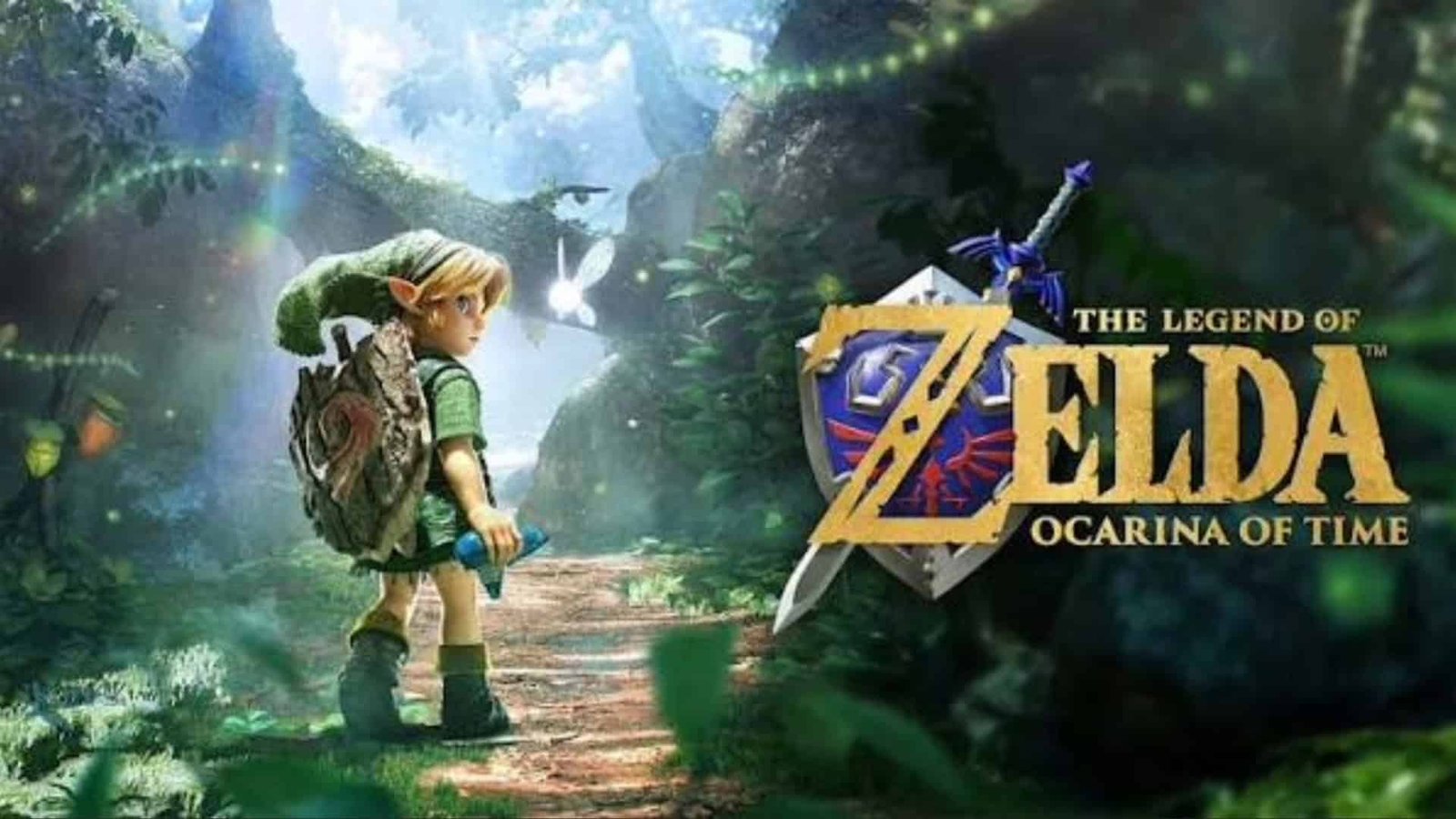 Link em imagem oficial de Zelda Ocarina of Time para Nintendo Switch 2